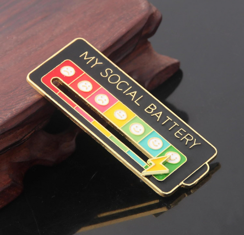 2026 Social Battery Status Brooch